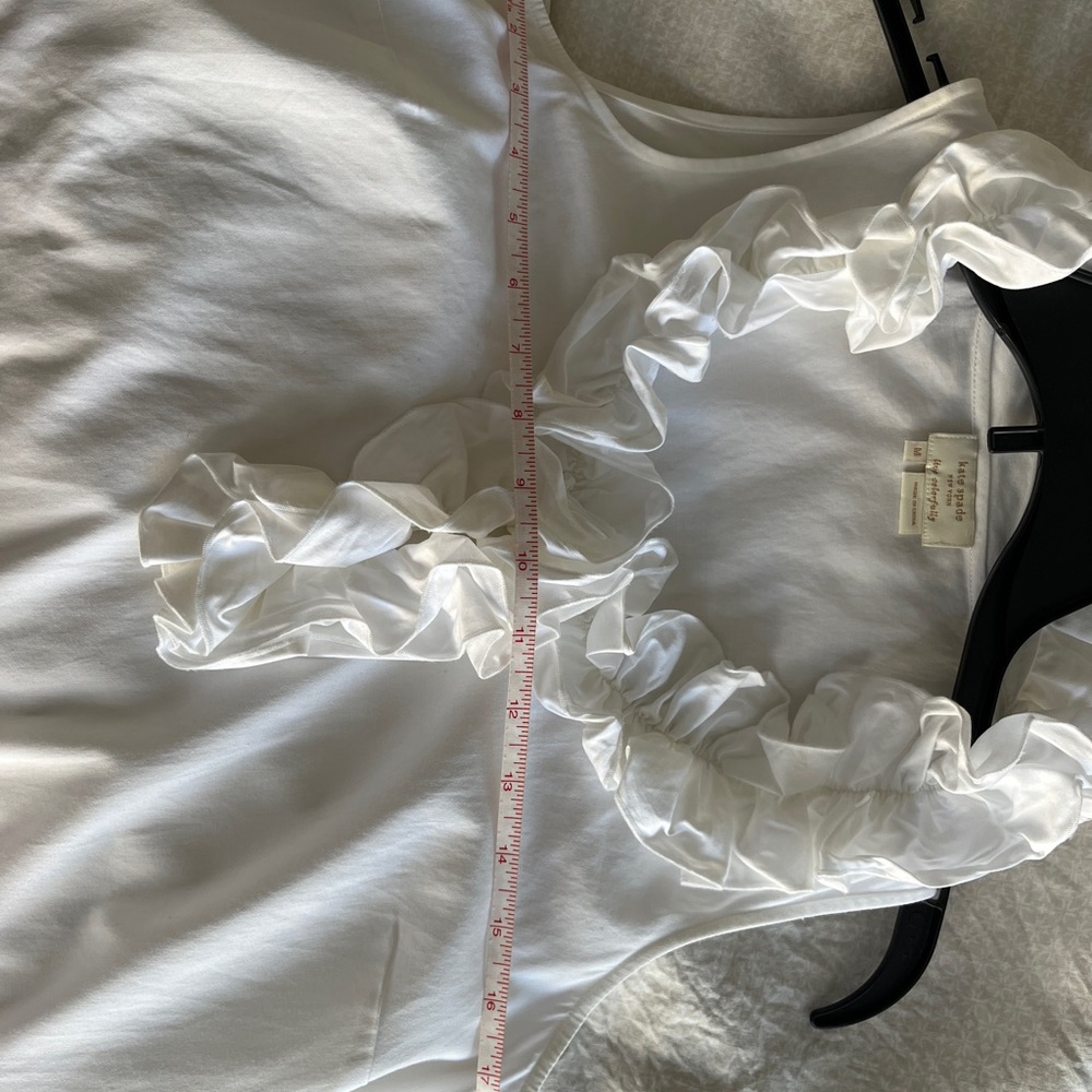 Kate Spade Ivory Ruffle Tank Top - Picture 6 of 7